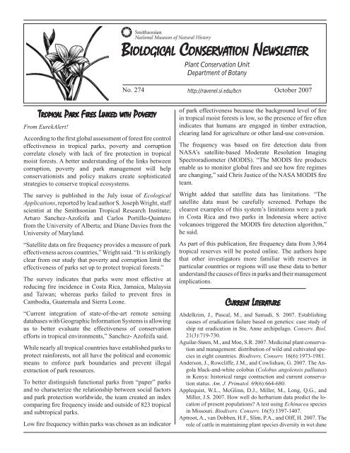 PDF Print Version - Department of Botany - Smithsonian Institution