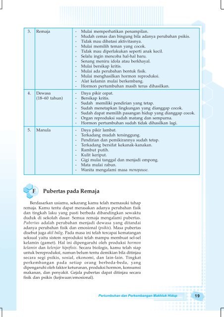 Pertumbuhan dan Perkembangan Makhluk Hidup