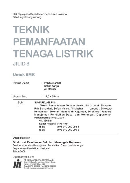 Teknik Pemanfaatan Tenaga Listrik(Jilid3).Edt.indd OK.indd