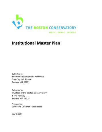 Institutional Master Plan - Boston Redevelopment Authority