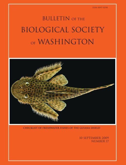 Biological Society of Washington - Department of Botany ...