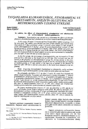 METHEMOGLOBIN UZERINE ETKILERI.
