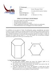 Contrôle Continu - UFR SciFA