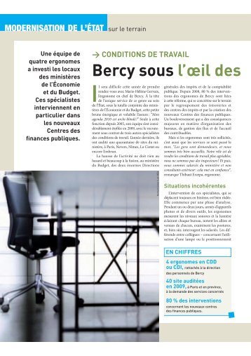 Bercy sous l'œil des - Syndicat CGT des Finances Publiques