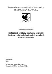 Thesis - Katedra botaniky PřF UK