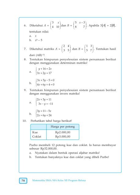 A. Sistem Pertidaksamaan Linear