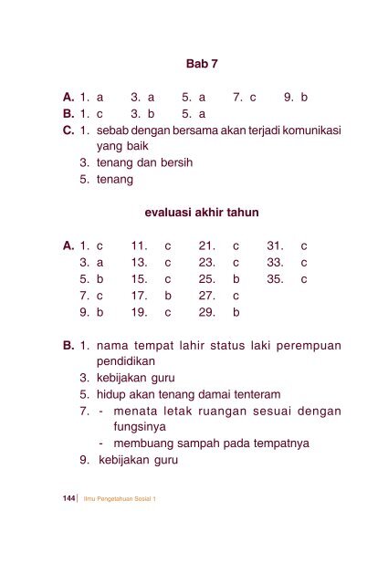 Ilmu Pengetahuan Sosial 1