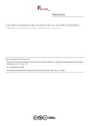 Les blocs erratiques des environs de Luc-sur-Mer (Calvados)