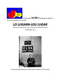 LO LUGARN-LOU LUGAR - Parti de la Nation Occitane