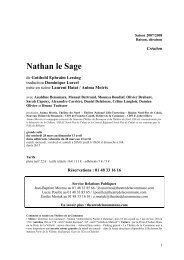 Nathan le Sage - Théâtre de la Commune