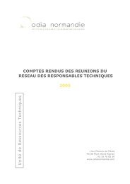 COMPTES RENDUS DES REUNIONS DU ... - ODIA Normandie