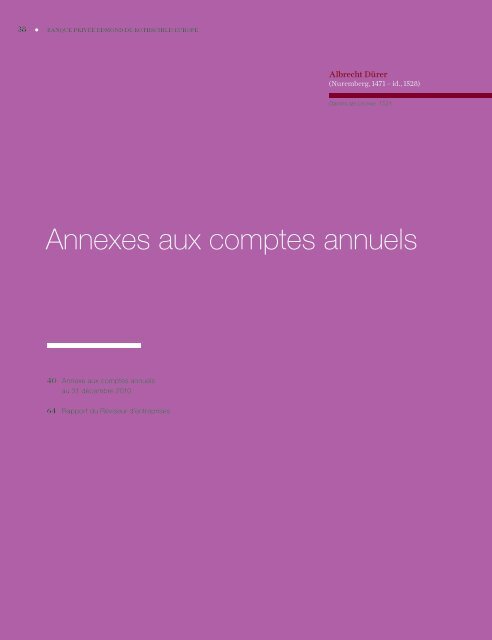 Rapport Annuel - Banque Privée Edmond de Rothschild Europe