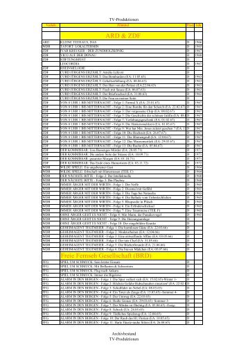 ARD & ZDF Freie Fernseh Gesellschaft (BRD) - Brackwede