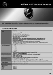 1/4 NISSAN 350Z - TECHNISCHE DATEN ... - Motorline.cc