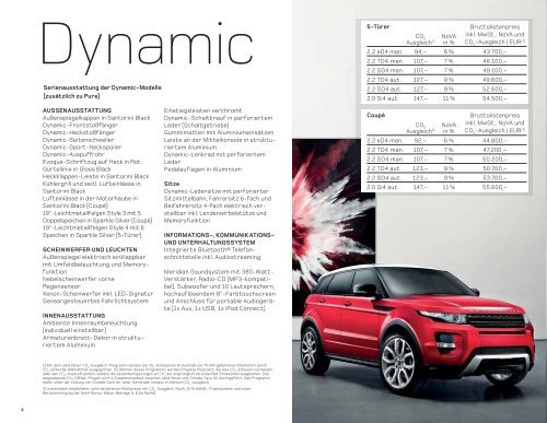 RANGE ROVER EVOQUE | MODELLJAHR 2012 - Motorline.cc