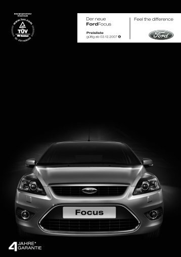 Feel the difference Der neue FordFocus - Motorline.cc