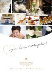 Wedding Brochure - Branston Golf & Country Club