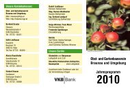 Obst- und Gartenbauverein Braunau und Umgebung Jahresprogramm