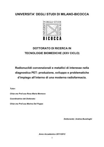 Tesi Dottorato Andrea 06FEB13 - BOA Bicocca Open Archive