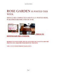 ROSE GARDEN IS POSTED THIS WEEK. - Brianfusonie.com