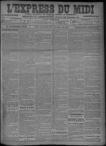 10 octobre 1904 - Bibliothèque de Toulouse