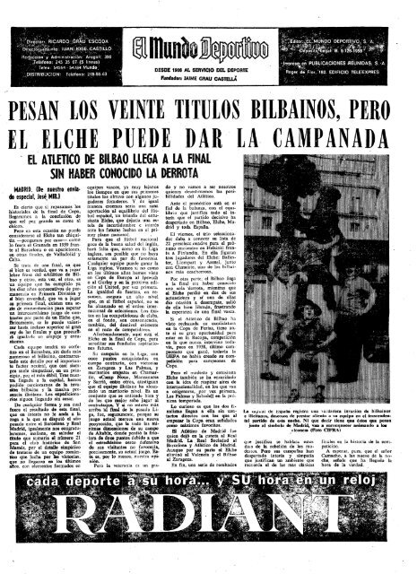 Copa de .1969 - Athletic TV