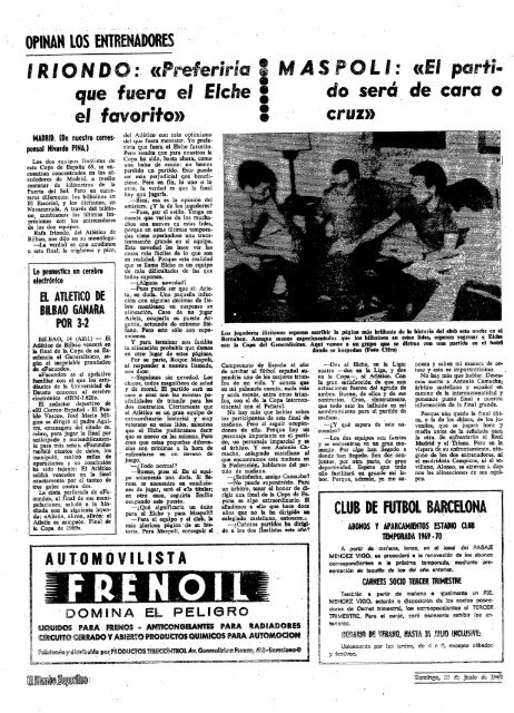 Copa de .1969 - Athletic TV