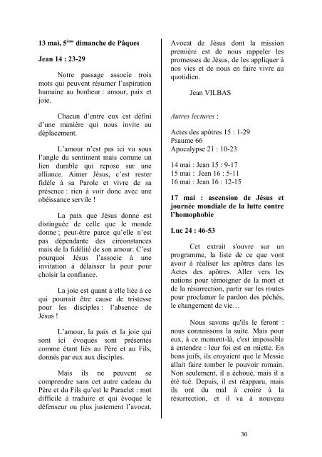 Miettes de la Table 2007 Carême - Communion Béthanie - blogSpirit