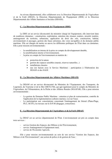 Analyse des problématiques liées aux usages de l'eau en zones ...