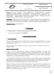 CONSEIL MUNICIPAL Session Ordinaire PROCES ... - Publier