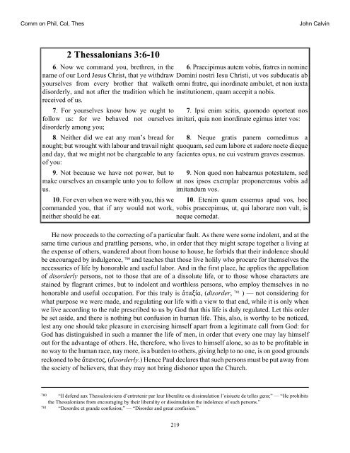 Commentary on Philippians, Colossians, and Thessalonians