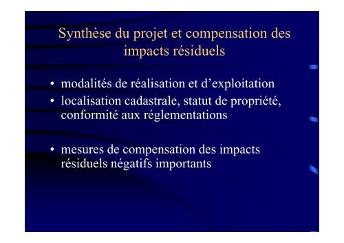 Les études d'impact sur l'environnement