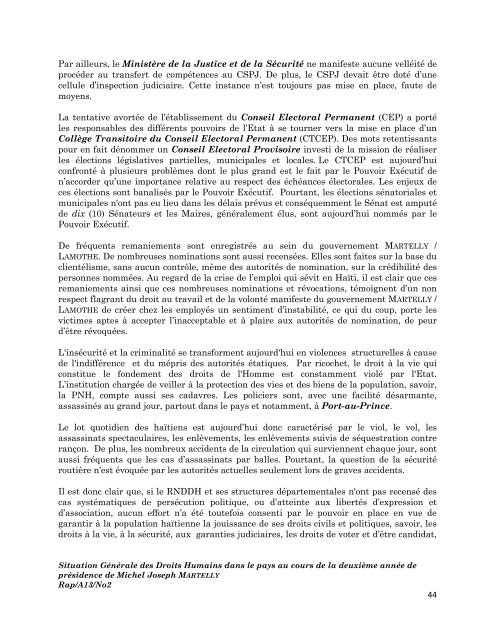 PDF – Rapport Droits Humains 2013 - Réseau National de Défense ...