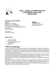 24/10/2007 - Societé Francophone de Primatologie