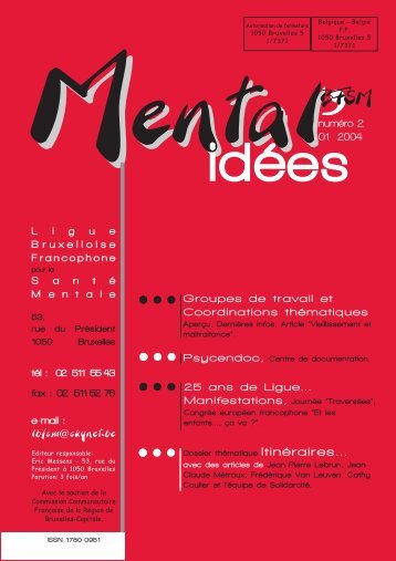 Mental idées . N°2 . Janvier 2004 - Ligue Bruxelloise Francophone ...