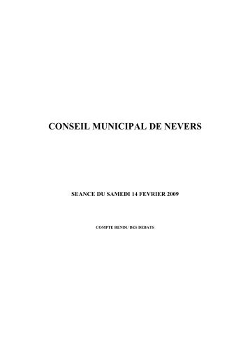 CONSEIL MUNICIPAL DE NEVERS - Ville de Nevers