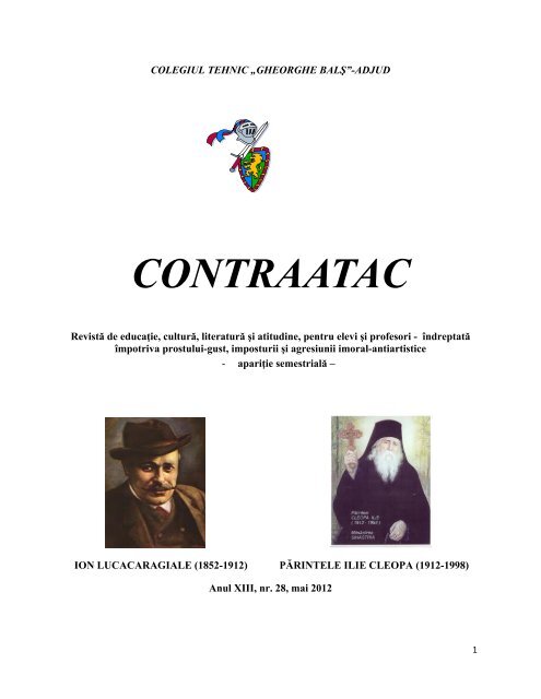 revista contraatac, numarul 28-mai 2012 - CETATEA LUI BUCUR ...