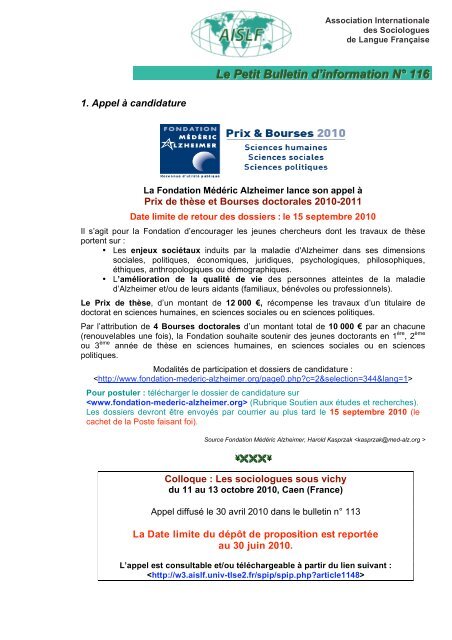 Téléchargez le Petit Bulletin n°116 au format PDF - Association ...