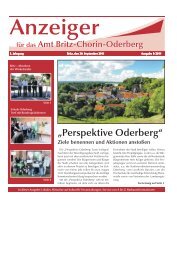 „Perspektive Oderberg“ - Amt Britz-Chorin-Oderberg