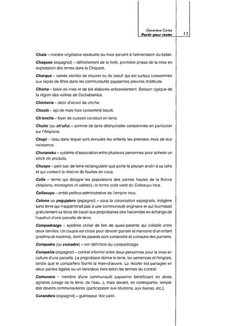 Partir pour rester : survie et mutation des sociétés paysannes ... - IRD