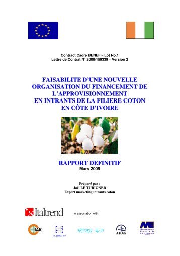 Faisabilité d'une nouvelle organisation du financement de l ...