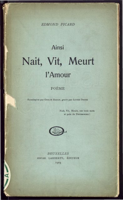 Vit, Meurt l - Archives et musée de la littérature