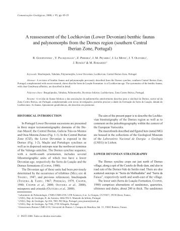 A reassessment of the Lochkovian (Lower Devonian ... - LNEG