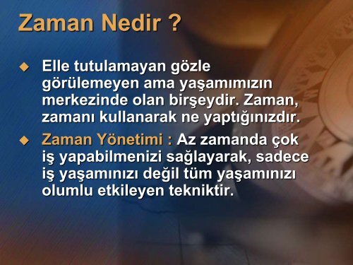 Zaman Yönetimi