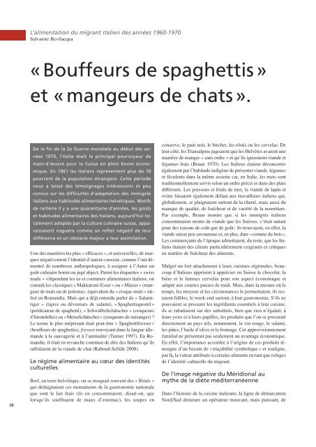 « Bouffeurs de spaghettis » et «mangeurs de chats». - terra cognita