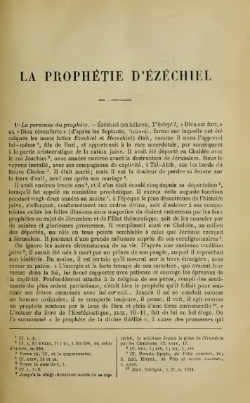 Ézéchiel - Catechisme.org