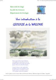 Une introduction à la GEOLOGIE de la WALLONIE - Pages ...