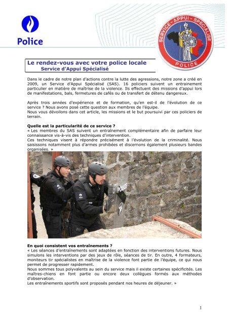 Service d'Appui Spécialisé - POLICE LOCALE Arlon Attert Habay ...