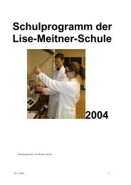 Schulprogramm der Lise-Meitner-Schule 2004 - Offenes Deutsches ...