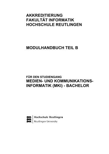 informatik - Hochschule Reutlingen